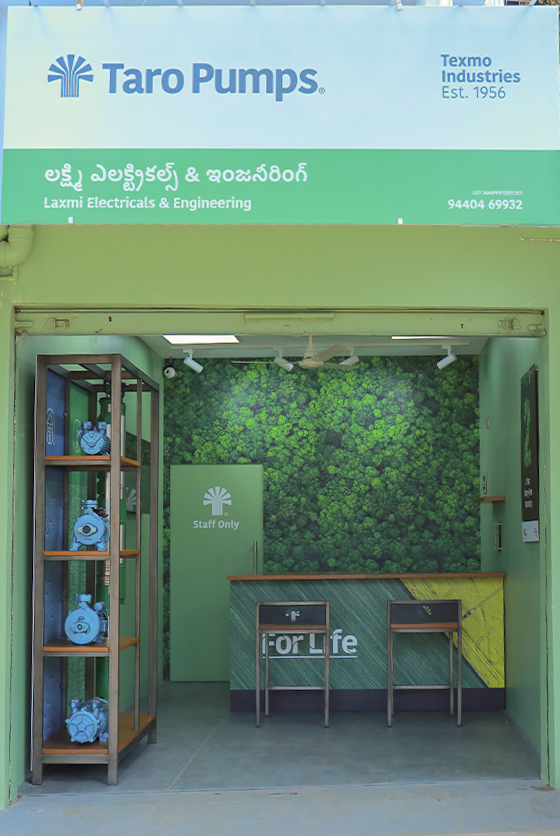 Taro Pumps dealer Laxmi Electricals & Engineering Launch front view