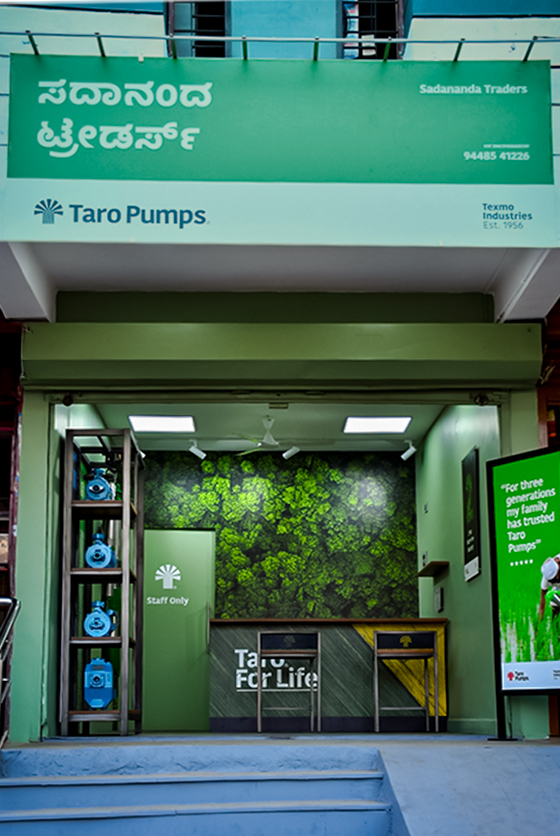 Taro Pumps dealer Sadananda Traders Launch front view