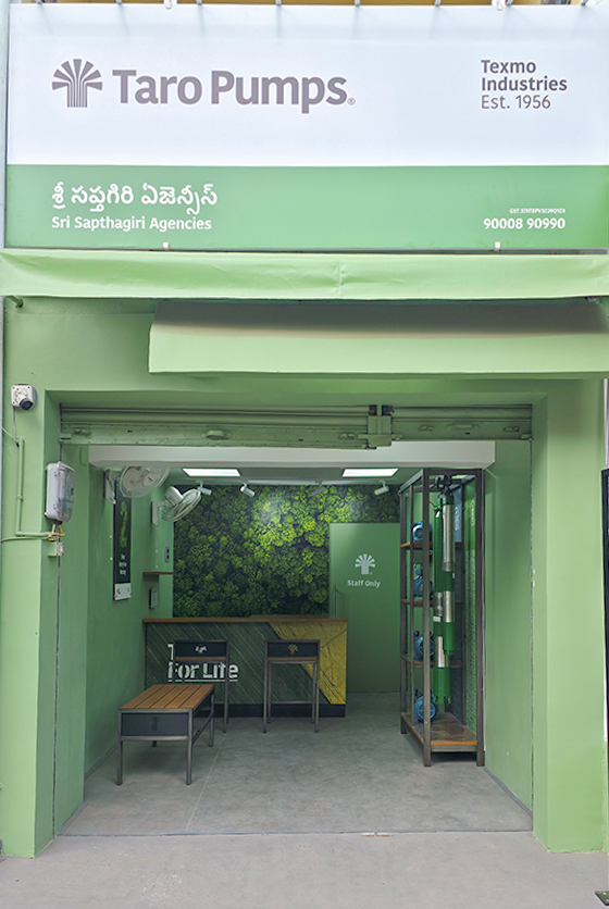 Taro Pumps dealer Sri Sapthagiri Agencies Launch front view