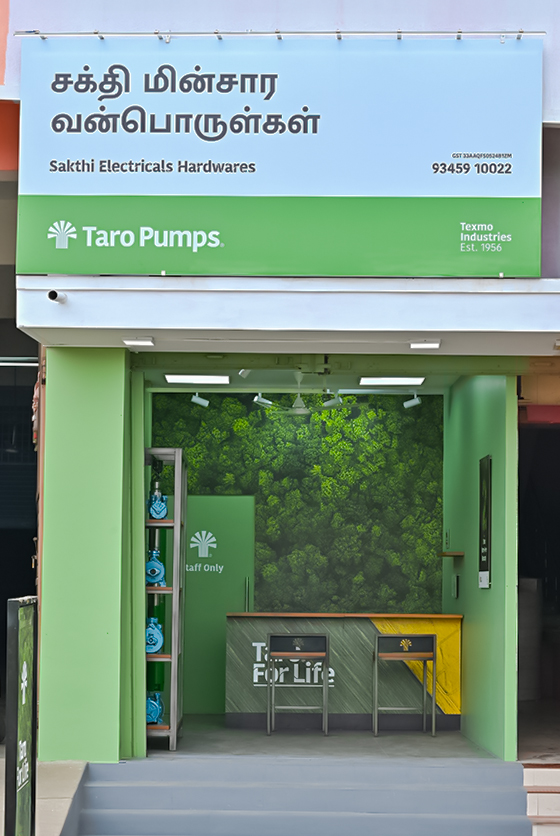 Taro Pumps dealer Sakthi Electricals Hardwares Launch front view