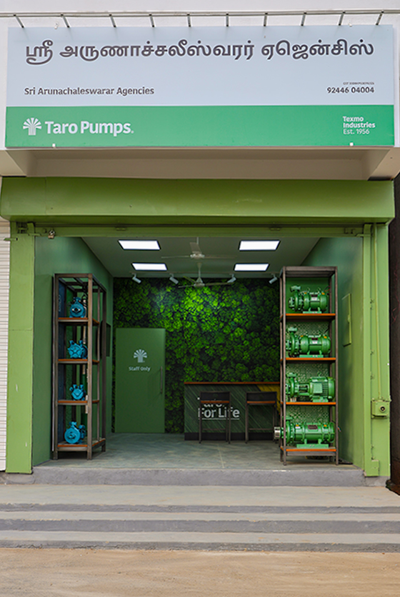 Taro Pumps dealer Sri Arunachaleswarar Agencies Launch front view