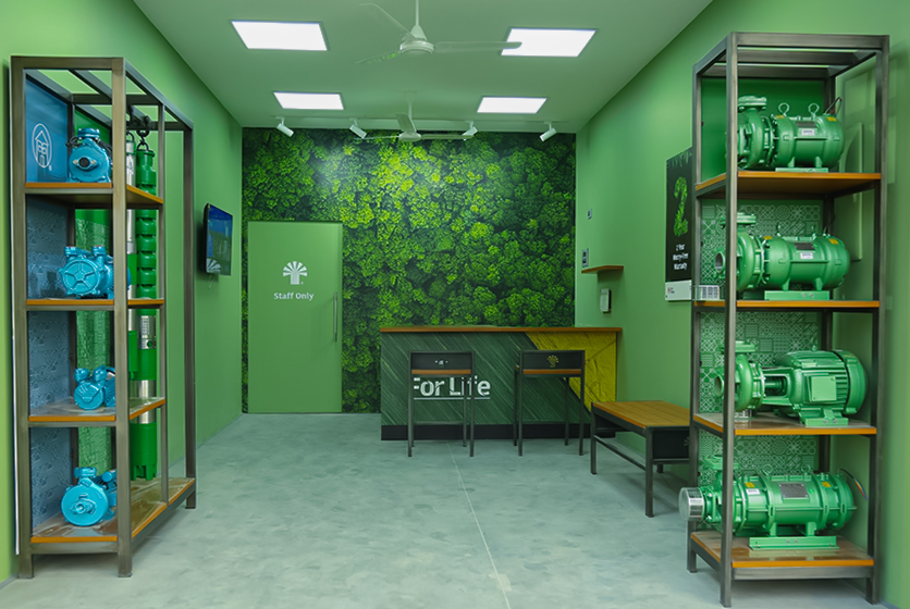 Taro Pumps dealer Sri Arunachaleswarar Agencies Launch interior