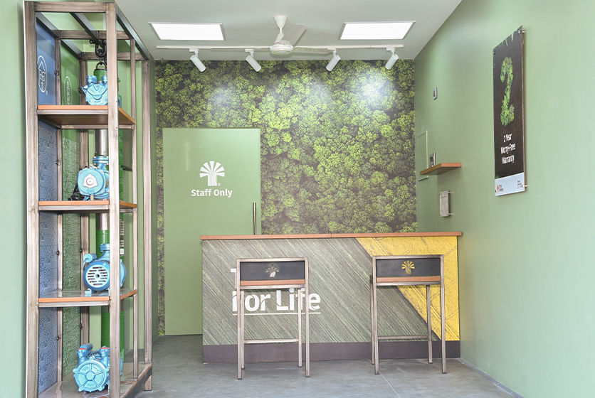 Taro Pumps dealer Mass Corporation Launch interior