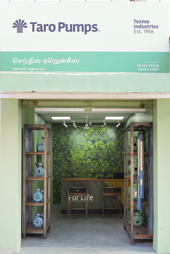 Taro Pumps dealer Senthil Agencies Launch front view