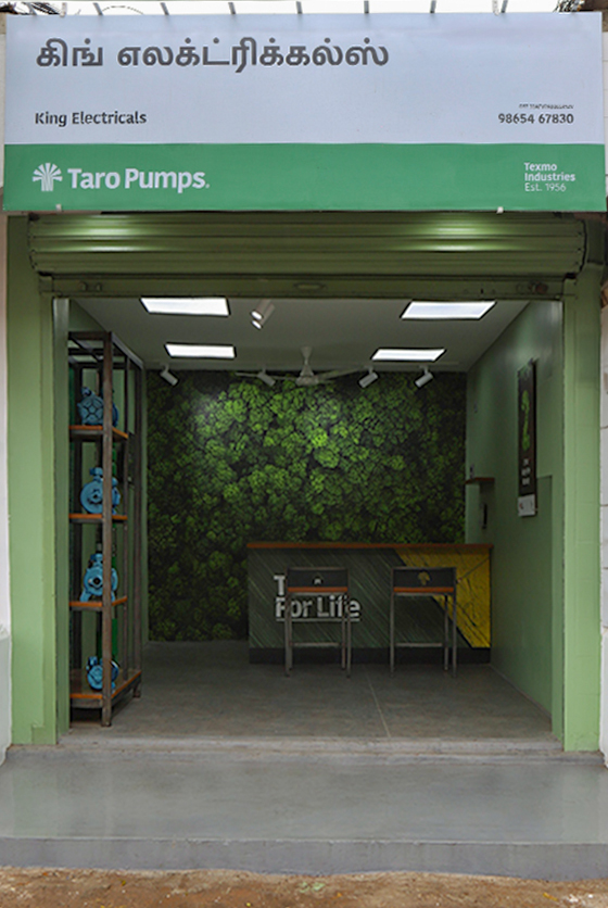 Taro Pumps dealer King Electricals Launch front view