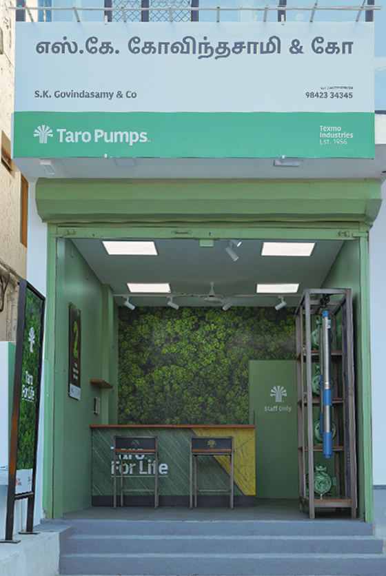Taro Pumps dealer S.K. Govindasamy & Co Launch front view