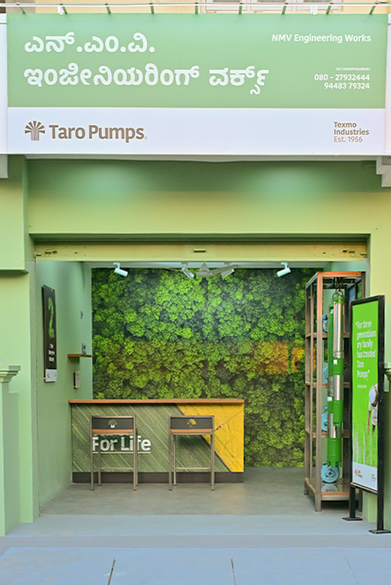 Taro Pumps dealer NMV Engineering Works Launch front view